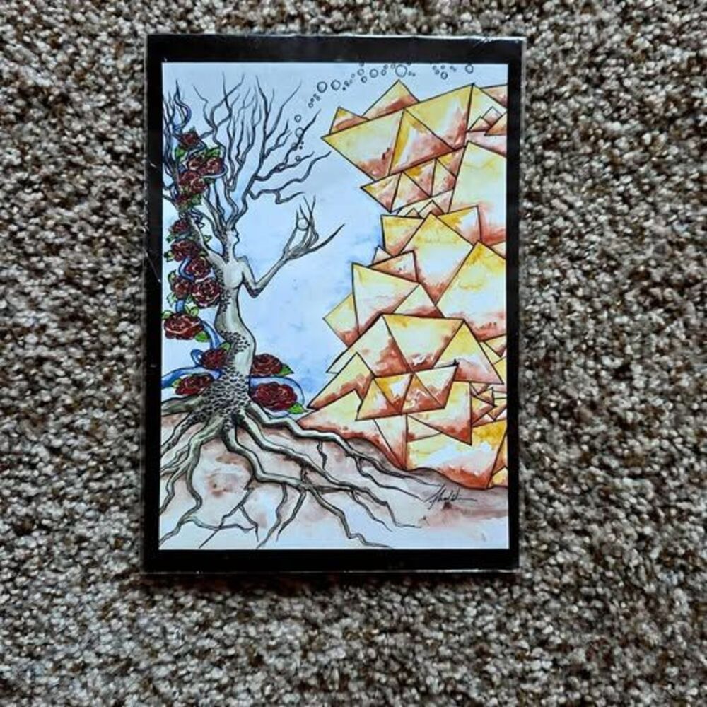 Shavir Designs Original Surreal Tree Roses Pyramid